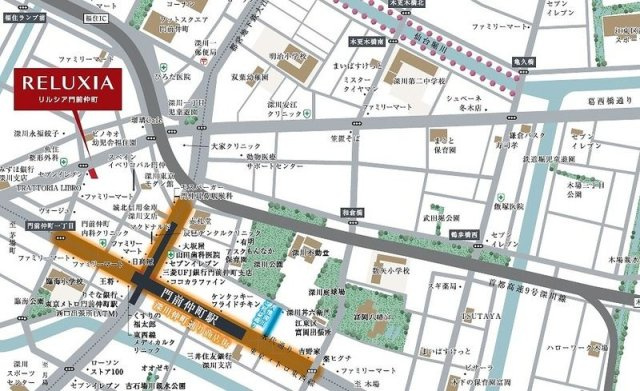 RELUXIA門前仲町のその他|地図