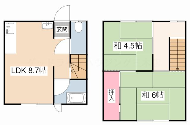 ラパス田園の間取り