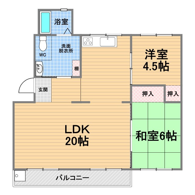 青山台住宅60号棟の間取り
