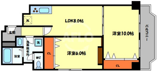 【間取り】 | アバンダント釣鐘　中大江小学校区 | アバンダント釣鐘　間取り