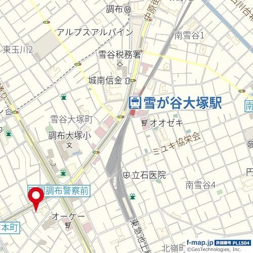 ハイタウン田園調布第２の地図