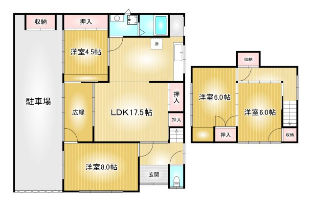 西ノ割貸家｜名古屋市の賃貸ならMy賃貸の間取り|西ノ割貸家