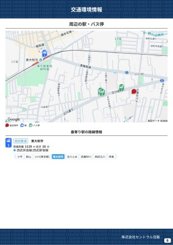 【KIS】小平市小川町13期の周辺|本物件の生活に必要な施設を地図上に一覧にしました。徒歩10分以内程度の近隣施設です。