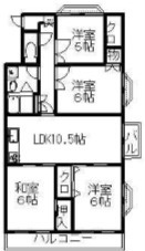 ペルル久留米西町の間取り
