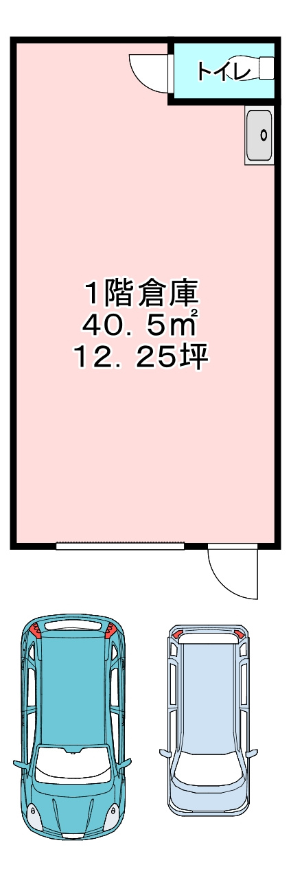尼崎市神崎町の倉庫の間取り