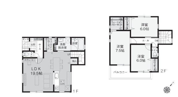 【間取り】 | 安行原折越 | 3LDK＋P2