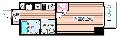 【間取り】 | Metrosa弁天町