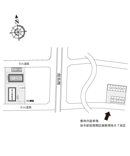 レオパレスグリーンハイツBの区画図