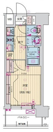【間取り】 | プレサンス東小橋エレディータ