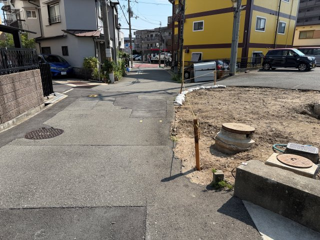 【ヴィレッタの杜】神田一丁目Ａ　土地の前面道路含む現地写真|前面道路含む現地写真です