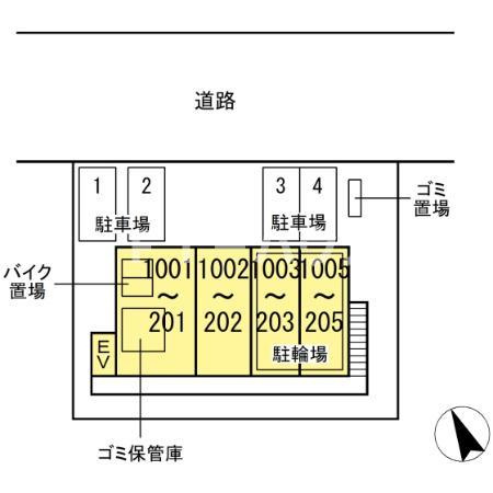 グランシード本八幡の区画図