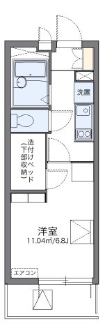 レオパレス岸町の間取り