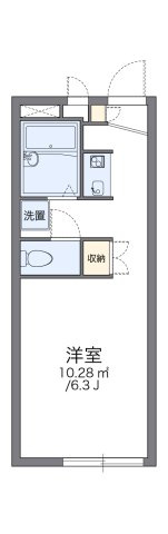 レオパレスルミエールⅡの間取り|代表的な間取のため実際の間取とは異なる場合があります