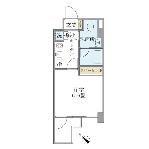 ＫＤＸレジデンス門前仲町の間取り