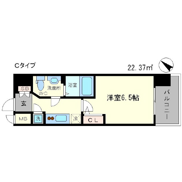 エスリード江戸堀の間取り