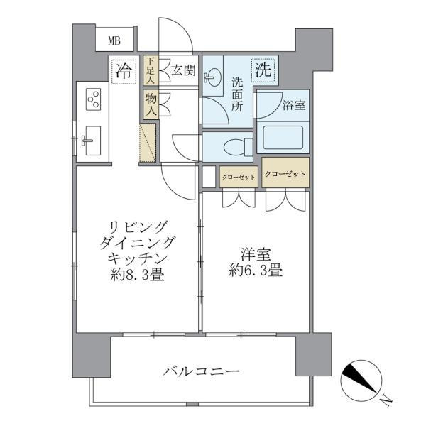 エコロジー白山レジデンスの間取り
