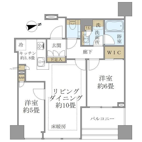 白金ザ・スカイ東棟の間取り