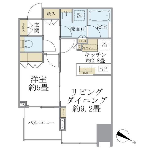 大崎ウエストシティタワーズＥＡＳＴの間取り