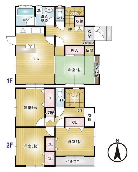 高崎市飯塚町中古一戸建ての間取り