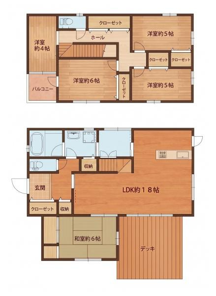 香芝市関屋北３丁目　一戸建の間取り