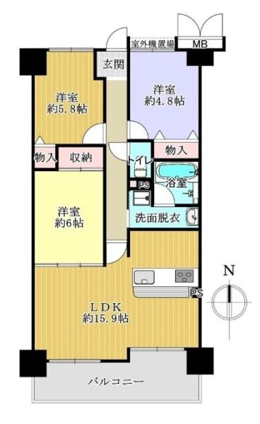 パストラーレ天理の間取り