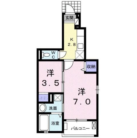 コズカ　アロッジオの間取り