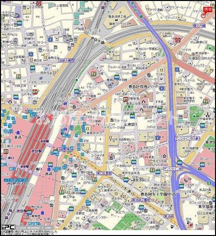 パークウェル池袋【おとり物件なし】の地図