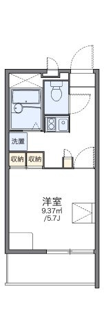 レオパレス南荒子の間取り