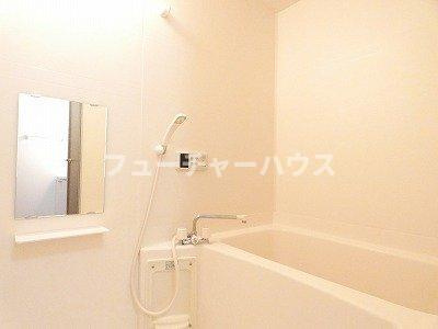 バーシアＮＡＩＴＯⅡの浴室|落ち着いた空間のお風呂です