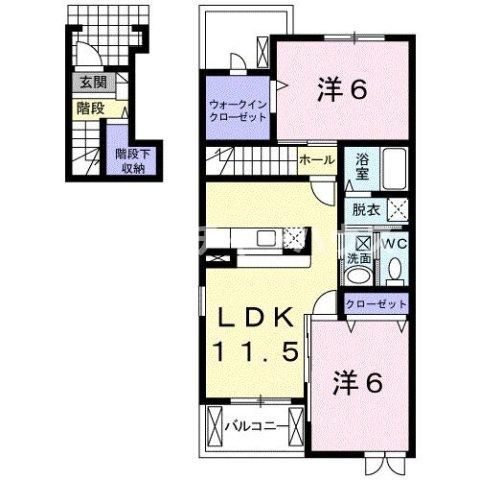 ポライトリーＤの間取り