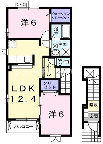パティオ・スカイ　Ⅵの間取り