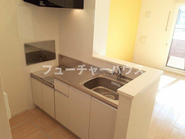 メゾンエレガンⅡのキッチン|きれいなキッチンです
