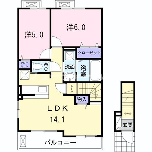 カーサカメリアⅧの間取り