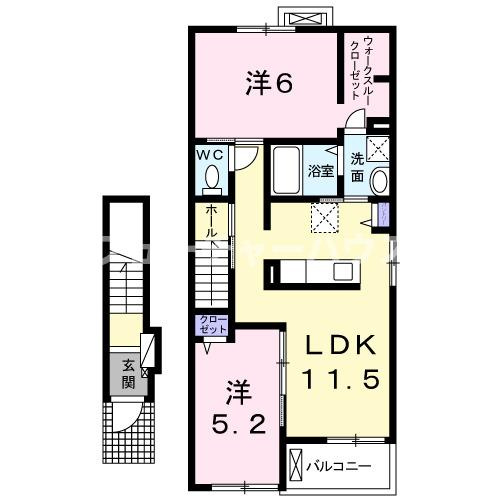 アイリスブルーム　Ｄの間取り