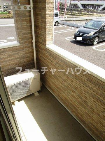 アプローズＢのバルコニー