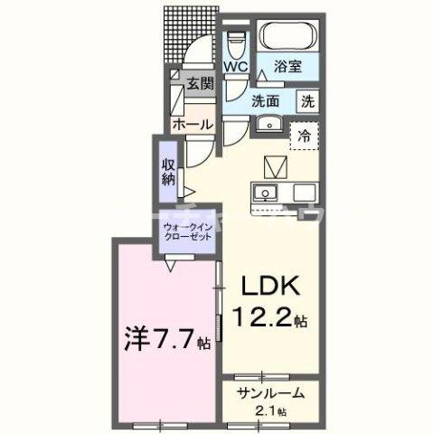 北斗ハイツⅡ・Ｎの間取り
