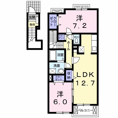 Ｖｅｎｔ　ＶｅｒｔⅢの間取り