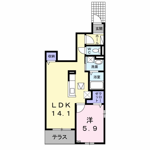 マジャリスⅠ番館の間取り