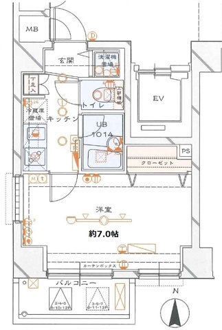 ブライズ東新宿【おとり物件なし】#学生・社会人にオススメ！初期費用分割払いOK！の間取り