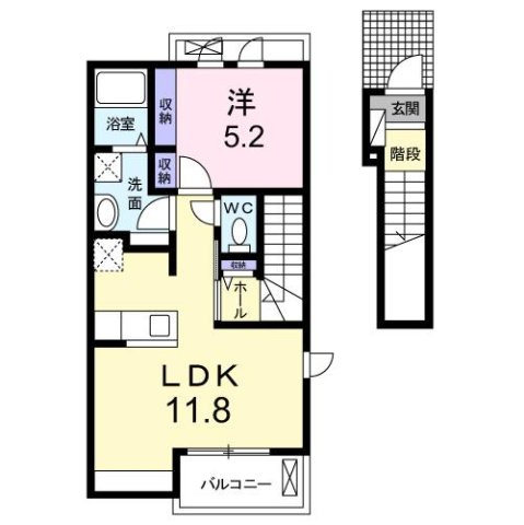フォンテーヌⅡの間取り