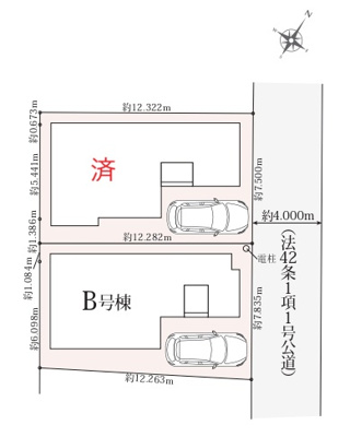 【区画図】 | ふじみ野市上福岡 | 区画図　全２棟。
