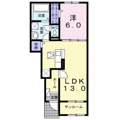 クレッセントの間取り