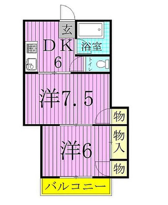 富士マンションの間取り