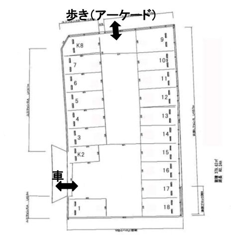 ICOパーキングの区画図