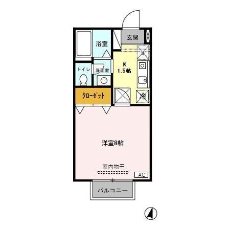セジュール柏崎 Aの間取り