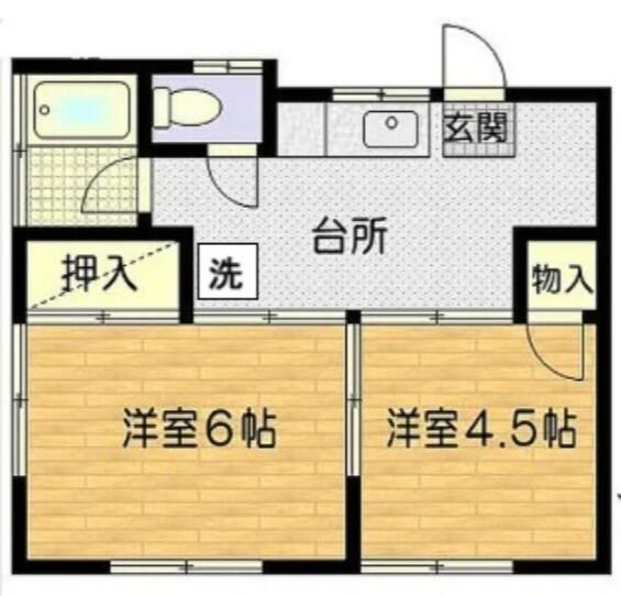 【間取り】 | ハイツ利久