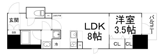 【間取り】 | レジュールアッシュ谷町四丁目グランクラス