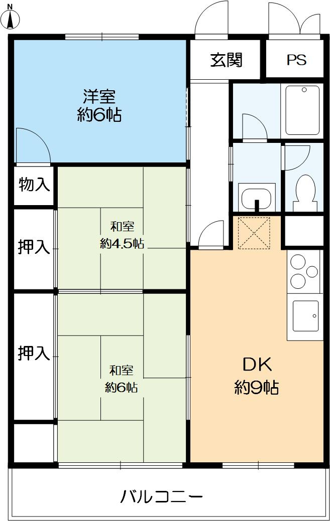 明石本町ビル住宅の間取り