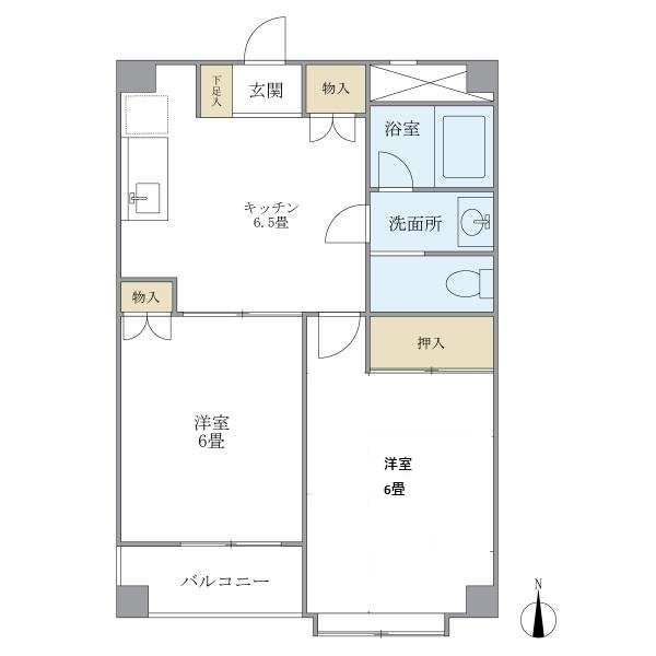 パヴィヨン・ブランの間取り