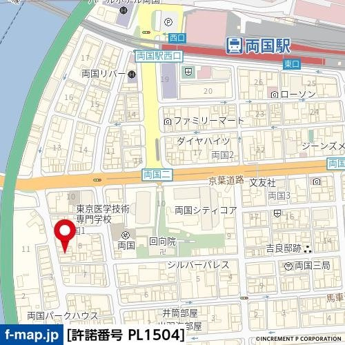 Ｌｉｖｅ　Ｃａｓａ両国Ⅱの地図